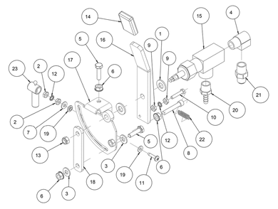 Section 13 Diagram and Parts List for MK-4020B 167439-20 MK Diamond Concrete Saw